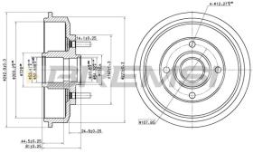 BREMSI CR5654 - TAMBURI FRENO - BRAKE DRUMS