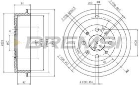 BREMSI CR5656 - TAMBURI FRENO - BRAKE DRUMS