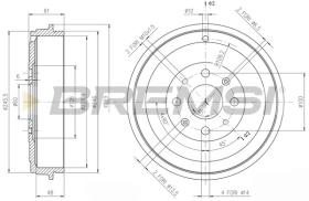 BREMSI CR5657 - TAMBURI FRENO - BRAKE DRUMS
