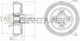 BREMSI CR5665 - TAMBURI FRENO - BRAKE DRUMS