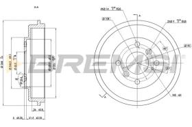 BREMSI CR5686 - TAMBURI FRENO - BRAKE DRUMS
