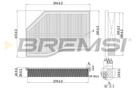 BREMSI FA0118 - FILTRI ARIA - AIR FILTER