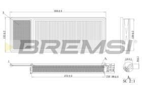BREMSI FA0202 - FILTRI ARIA - AIR FILTER