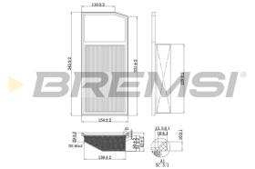 BREMSI FA0206 - FILTRI ARIA - AIR FILTER