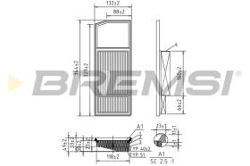BREMSI FA0207 - FILTRI ARIA - AIR FILTER