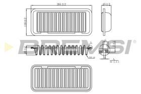 BREMSI FA0209 - FILTRI ARIA - AIR FILTER