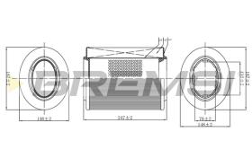 BREMSI FA0526 - FILTRI ARIA - AIR FILTER