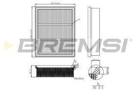 BREMSI FA0527 - FILTRI ARIA - AIR FILTER