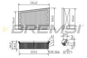 BREMSI FA0535 - FILTRI ARIA - AIR FILTER