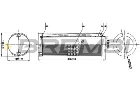 BREMSI FA0541 - FILTRO AIRE MERCEDES BENZ