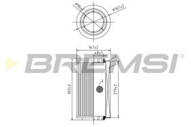 BREMSI FA0545 - FILTRI ARIA - AIR FILTER