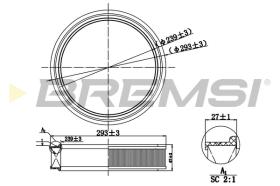 BREMSI FA0564 - FILTRI ARIA - AIR FILTER