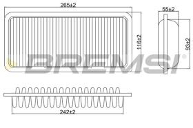 BREMSI FA0575 - FILTRI ARIA - AIR FILTER
