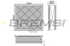BREMSI FA0582 - FILTRI ARIA - AIR FILTER