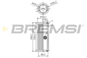 BREMSI FA0583 - FILTRI ARIA - AIR FILTER