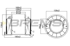 BREMSI FA0592 - FILTRI ARIA - AIR FILTER