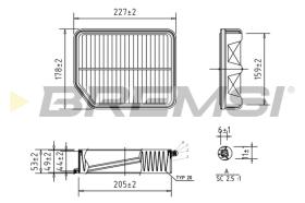 BREMSI FA0594 - FILTRI ARIA - AIR FILTER
