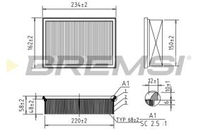 BREMSI FA0597 - FILTRI ARIA - AIR FILTER
