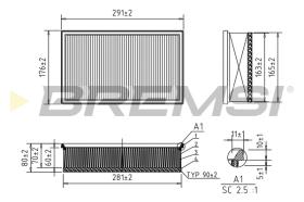 BREMSI FA0620 - FILTRI ARIA - AIR FILTER