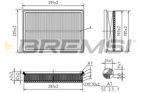 BREMSI FA0622 - FILTRI ARIA - AIR FILTER