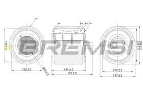 BREMSI FA0625 - FILTRI ARIA - AIR FILTER