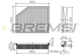BREMSI FA0626 - FILTRI ARIA - AIR FILTER