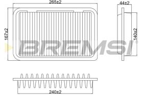 BREMSI FA0629 - FILTRI ARIA - AIR FILTER
