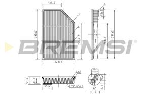 BREMSI FA0636 - FILTRI ARIA - AIR FILTER