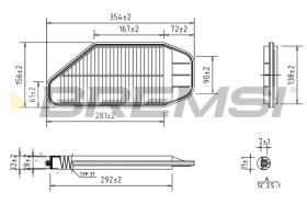 BREMSI FA0637 - FILTRI ARIA - AIR FILTER