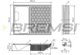 BREMSI FA0641 - FILTRI ARIA - AIR FILTER