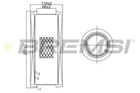BREMSI FA0643 - FILTRI ARIA - AIR FILTER