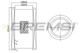 BREMSI FA0645 - FILTRI ARIA - AIR FILTER