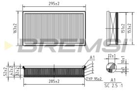 BREMSI FA0650 - FILTRI ARIA - AIR FILTER
