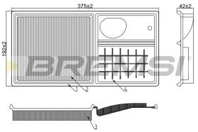 BREMSI FA1019 - FILTRI ARIA - AIR FILTER