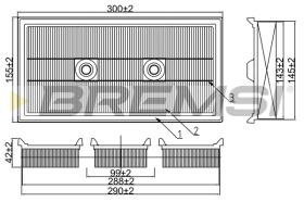 BREMSI FA1021 - FILTRI ARIA - AIR FILTER