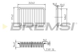 BREMSI FA1024 - FILTRI ARIA - AIR FILTER