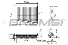 BREMSI FA1027 - FILTRI ARIA - AIR FILTER