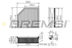 BREMSI FA1035 - FILTRI ARIA - AIR FILTER