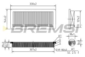 BREMSI FA1037 - FILTRI ARIA - AIR FILTER