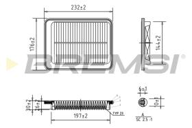 BREMSI FA1040 - FILTRI ARIA - AIR FILTER