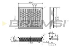 BREMSI FA1044 - FILTRI ARIA - AIR FILTER
