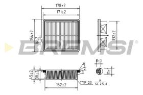 BREMSI FA1045 - FILTRI ARIA - AIR FILTER