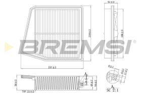 BREMSI FA1047 - FILTRI ARIA - AIR FILTER