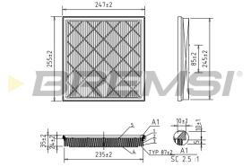 BREMSI FA1048 - FILTRI ARIA - AIR FILTER