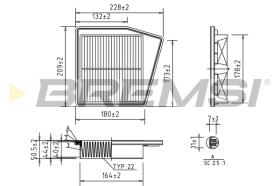 BREMSI FA1050 - FILTRI ARIA - AIR FILTER