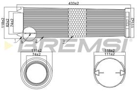 BREMSI FA1055 - FILTRI ARIA - AIR FILTER
