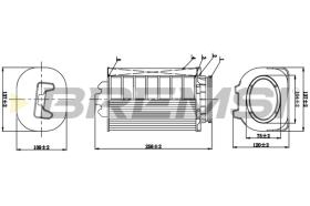 BREMSI FA1063 - FILTRI ARIA - AIR FILTER