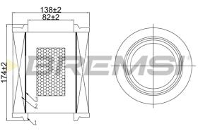 BREMSI FA1064 - FILTRI ARIA - AIR FILTER