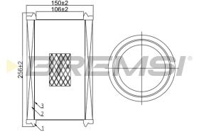 BREMSI FA1068 - FILTRI ARIA - AIR FILTER