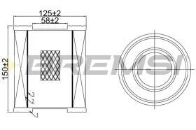 BREMSI FA1071 - FILTRI ARIA - AIR FILTER